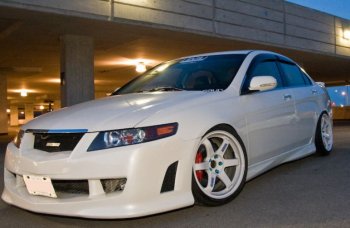 8 399 р. Бампер передний Mugen Style  Acura TSX  CL9 (2003-2008), Honda Accord ( CL,  CM) (2002-2006) (Неокрашенный)  с доставкой в г. Омск. Увеличить фотографию 1