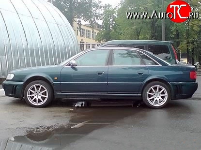 2 849 р. Молдинги (накладки на двери) STW Style Audi 100 С4 седан (1990-1995) (Неокрашенные)  с доставкой в г. Омск