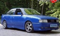 5 099 р. Пороги накладки RS Audi 80 B3 седан (1986-1991) (Неокрашенные)  с доставкой в г. Омск. Увеличить фотографию 1