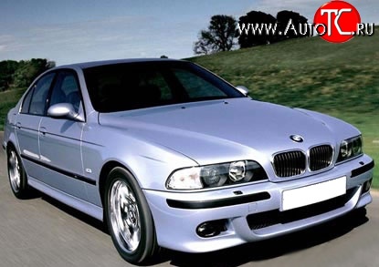 8 149 р. Передний бампер M-Technic  BMW 5 серия  E39 (1995-2003) седан дорестайлинг, седан рестайлинг (Без сетки, Неокрашенный)  с доставкой в г. Омск