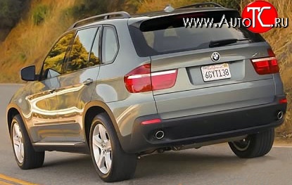 5 949 р. Задний бампер Standart BMW X5 E70 дорестайлинг (2006-2010) (Неокрашенный)  с доставкой в г. Омск