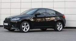 4 749 р. Накладки Global-Tuning на передний бампер автомобиля  BMW X6  E71 (2008-2014) дорестайлинг, рестайлинг (Неокрашенная)  с доставкой в г. Омск. Увеличить фотографию 10