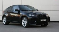 4 749 р. Накладки Global-Tuning на передний бампер автомобиля  BMW X6  E71 (2008-2014) дорестайлинг, рестайлинг (Неокрашенная)  с доставкой в г. Омск. Увеличить фотографию 2