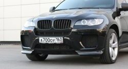 4 749 р. Накладки Global-Tuning на передний бампер автомобиля  BMW X6  E71 (2008-2014) дорестайлинг, рестайлинг (Неокрашенная)  с доставкой в г. Омск. Увеличить фотографию 6