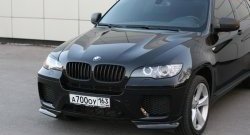 4 749 р. Накладки Global-Tuning на передний бампер автомобиля  BMW X6  E71 (2008-2014) дорестайлинг, рестайлинг (Неокрашенная)  с доставкой в г. Омск. Увеличить фотографию 7