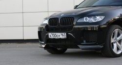 4 749 р. Накладки Global-Tuning на передний бампер автомобиля  BMW X6  E71 (2008-2014) дорестайлинг, рестайлинг (Неокрашенная)  с доставкой в г. Омск. Увеличить фотографию 9