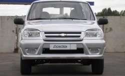 4 799 р. Передний бампер Аскет Chevrolet Niva 2123 дорестайлинг (2002-2008) (Неокрашенный)  с доставкой в г. Омск. Увеличить фотографию 1