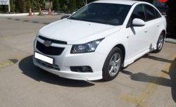 3 899 р. Пороги накладки Sport Style Chevrolet Cruze J300 седан рестайлинг (2012-2015) (Неокрашенные)  с доставкой в г. Омск. Увеличить фотографию 3