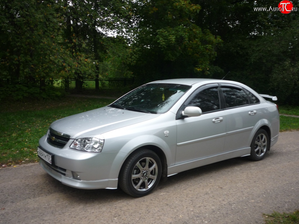 3 399 р. Пороги накладки CTS Chevrolet Lacetti седан (2002-2013) (Неокрашенные)  с доставкой в г. Омск