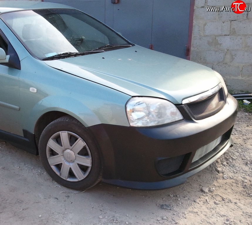 5 999 р. Передний бампер KATO Chevrolet Lacetti седан (2002-2013) (Неокрашенный)  с доставкой в г. Омск