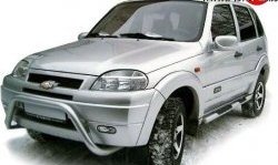 6 999 р. Передний бампер Апал Chevrolet Niva 2123 дорестайлинг (2002-2008) (Неокрашенный)  с доставкой в г. Омск. Увеличить фотографию 2