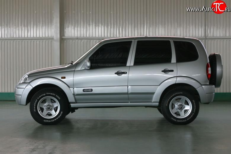 2 799 р. Обтекатель порогов Апал  Chevrolet Niva  2123 (2002-2008), Лада 2123 (Нива Шевроле) (2002-2008) (Неокрашенные)  с доставкой в г. Омск