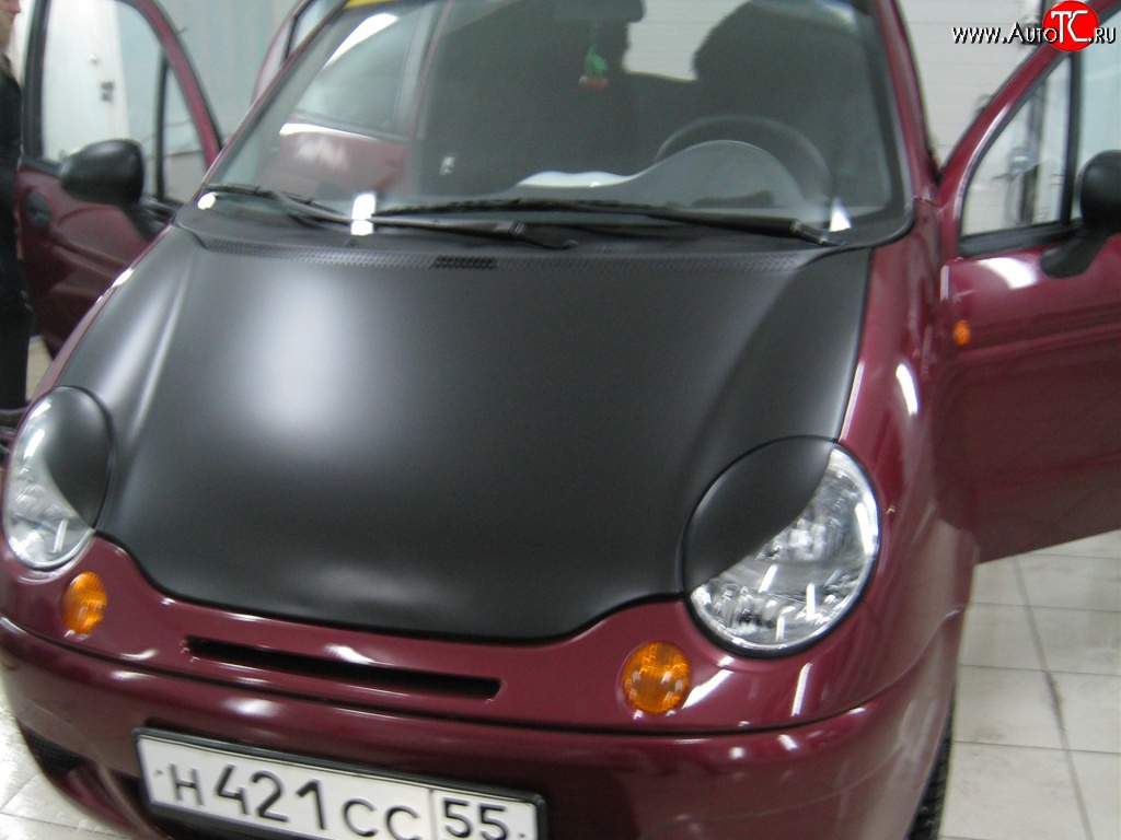 759 р. Реснички Devil Style Daewoo Matiz M100 дорестайлинг (1998-2000) (Неокрашенные)  с доставкой в г. Омск