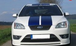 4 999 р. Накладка переднего бампера ST Sport  Ford Focus  2 (2004-2008)  седан дорестайлинг, хэтчбэк 3 дв. дорестайлинг, хэтчбэк 5 дв. дорестайлинг (Неокрашенная)  с доставкой в г. Омск. Увеличить фотографию 7