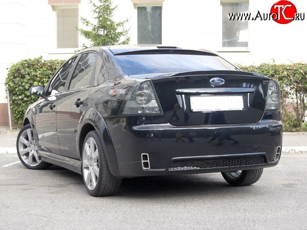 14 299 р. Задний бампер Concept  Ford Focus  2 (2004-2011)  седан дорестайлинг, седан рестайлинг (Неокрашенный)  с доставкой в г. Омск