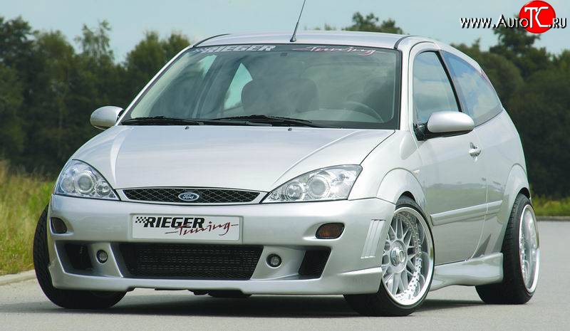 8 899 р. Передний бампер Rieger Ford Focus 1 седан дорестайлинг (1998-2002)  с доставкой в г. Омск