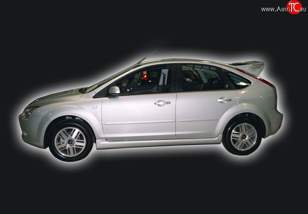 5 999 р. Пороги накладки GT Dynamics Ford Focus 2 хэтчбэк 5 дв. рестайлинг (2007-2011) (Неокрашенные)  с доставкой в г. Омск