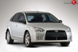 5 599 р. Передний бампер YTE Ford Focus 2 хэтчбэк 5 дв. дорестайлинг (2004-2008) (Неокрашенный)  с доставкой в г. Омск. Увеличить фотографию 2