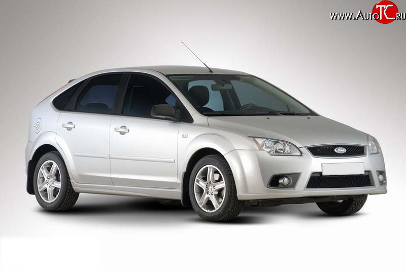 3 649 р. Пороги накладки YTG Ford Focus 2 хэтчбэк 5 дв. рестайлинг (2007-2011) (Неокрашенные)  с доставкой в г. Омск