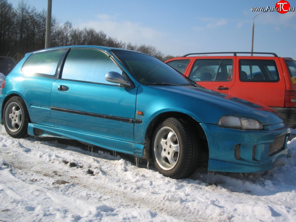 3 449 р. Пороги накладки R-Style Honda Civic EG седан (1992-1995)  с доставкой в г. Омск