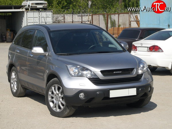 4 699 р. Решётка радиатора Mugen Style  Honda CR-V  RE1,RE2,RE3,RE4,RE5,RE7 (2007-2010) дорестайлинг (Неокрашенная)  с доставкой в г. Омск