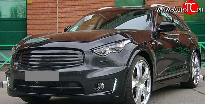 15 999 р. Решётка радиатора Style INFINITI FX35 S51 дорестайлинг (2008-2011) (Неокрашенная)  с доставкой в г. Омск