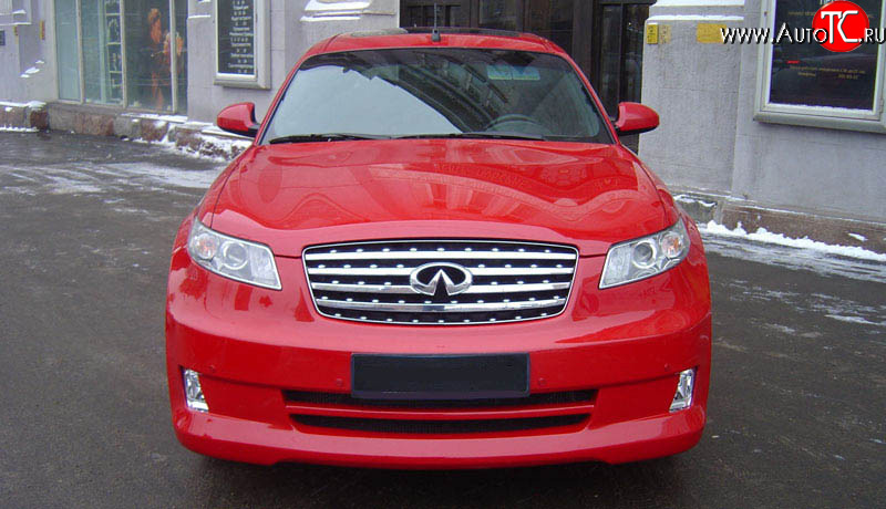 10 999 р. Радиаторная решётка AERO INFINITI FX45 S50 дорестайлинг (2002-2005) (Неокрашенная)  с доставкой в г. Омск