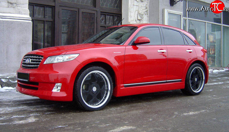 21 099 р. Передние крылья AERO INFINITI FX35 S50 дорестайлинг (2002-2005) (Неокрашенные)  с доставкой в г. Омск