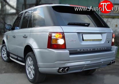 14 949 р. Накладка заднего бампера ARDEN Land Rover Range Rover Sport 1 L320 дорестайлинг (2005-2009) (Неокрашенная)  с доставкой в г. Омск