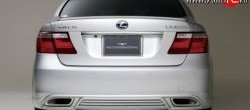 15 699 р. Накладка заднего бампера Wald  Lexus LS460  XF40 (2006-2012) дорестайлинг, 1-ый рестайлинг (Неокрашенная)  с доставкой в г. Омск. Увеличить фотографию 4