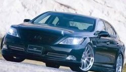 15 699 р. Накладка переднего бампера Wald  Lexus LS460  XF40 (2006-2009) дорестайлинг (Неокрашенная)  с доставкой в г. Омск. Увеличить фотографию 2