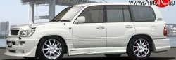 18 449 р. Пороги накладки JAOS Style Lexus LX470 J100 дорестайлинг (1998-2002) (Неокрашенные)  с доставкой в г. Омск. Увеличить фотографию 2