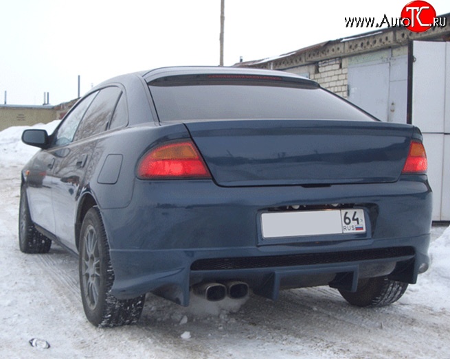 6 899 р. Накладка заднего бампера M-VRS Mazda 323 BA дорестайлинг седан (1994-1996) (Неокрашенная)  с доставкой в г. Омск