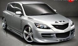 Передний бампер EXS Mazda 3/Axela BK дорестайлинг, хэтчбэк (2003-2006)