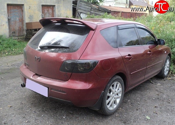 7 319 р. Спойлер Racing Mazda 3/Axela BK дорестайлинг, хэтчбэк (2003-2006) (Неокрашенный)  с доставкой в г. Омск