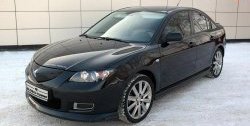 729 р. Реснички на фары Global-Tuning Mazda 3/Axela BK дорестайлинг седан (2003-2006) (Неокрашенные)  с доставкой в г. Омск. Увеличить фотографию 3