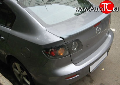 3 099 р. Спойлер Style Mazda 3/Axela BK дорестайлинг седан (2003-2006) (Неокрашенный)  с доставкой в г. Омск