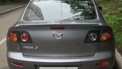 3 099 р. Спойлер Style Mazda 3/Axela BK дорестайлинг седан (2003-2006) (Неокрашенный)  с доставкой в г. Омск. Увеличить фотографию 3