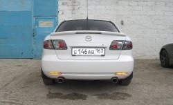 4 899 р. Спойлер GTI со стоп-сигналом Mazda 6 GG седан дорестайлинг (2002-2005) (Неокрашенный)  с доставкой в г. Омск. Увеличить фотографию 2