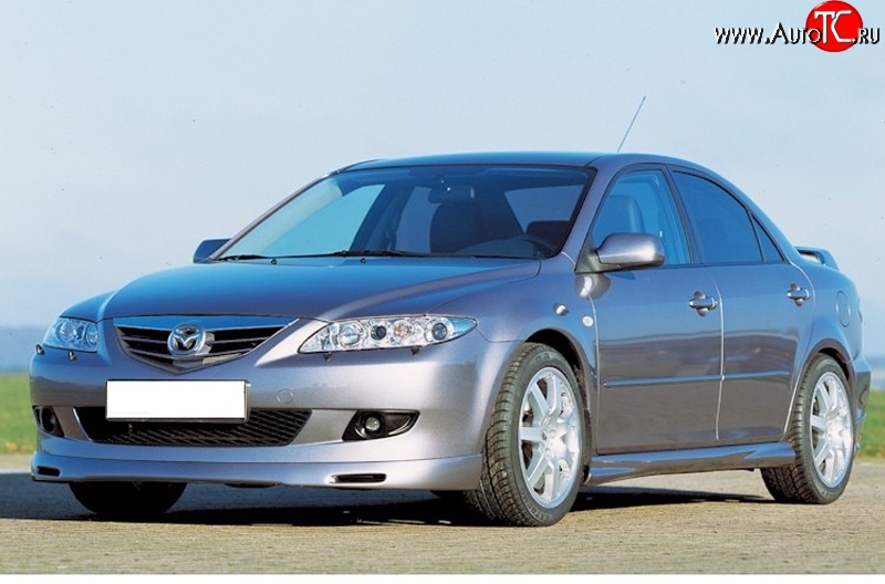 9 499 р. Накладка переднего бампера ATH Mazda 6 GG лифтбэк дорестайлинг (2002-2005)  с доставкой в г. Омск