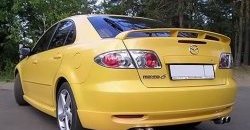 7 349 р. Накладка заднего бампера AERO Mazda 6 GG лифтбэк дорестайлинг (2002-2005) (Неокрашенная)  с доставкой в г. Омск. Увеличить фотографию 1