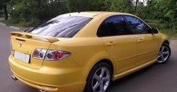 7 349 р. Накладка заднего бампера AERO Mazda 6 GG лифтбэк дорестайлинг (2002-2005) (Неокрашенная)  с доставкой в г. Омск. Увеличить фотографию 2