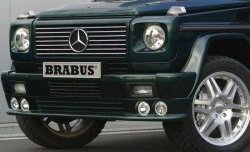 4 299 р. Накладка переднего бампера Brabus Mercedes-Benz G class W463 5 дв. дорестайлинг (1989-1994) (Неокрашенная)  с доставкой в г. Омск. Увеличить фотографию 1