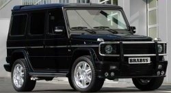 4 299 р. Накладка переднего бампера Brabus Mercedes-Benz G class W463 5 дв. дорестайлинг (1989-1994) (Неокрашенная)  с доставкой в г. Омск. Увеличить фотографию 2