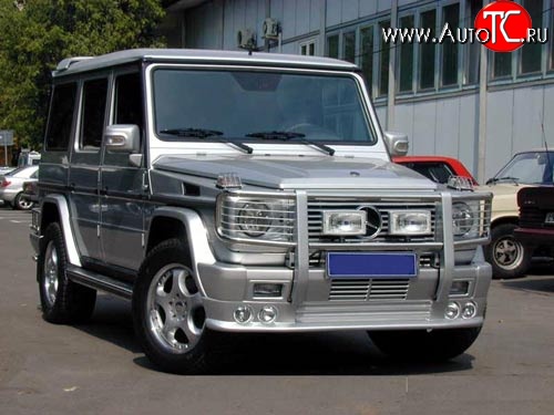 15 699 р. Накладка переднего бампера AMG Mercedes-Benz G class W463 5 дв. дорестайлинг (1989-1994) (Неокрашенная)  с доставкой в г. Омск