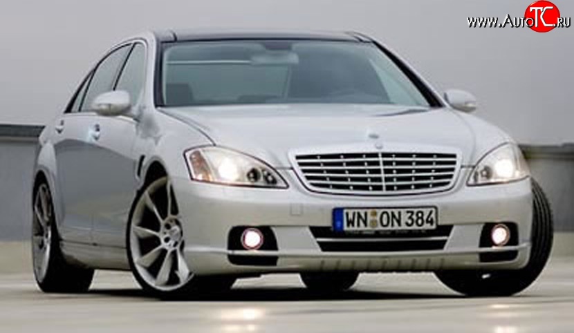 16 049 р. Передний бампер LORINSER Mercedes-Benz S class W221 (2006-2013) (Неокрашенный)  с доставкой в г. Омск