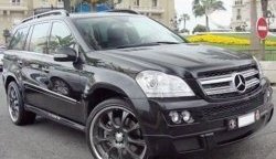 22 599 р. Накладка переднего бампера BRABUS Mercedes-Benz GL class X164 дорестайлинг (2006-2009) (Неокрашенная)  с доставкой в г. Омск. Увеличить фотографию 2