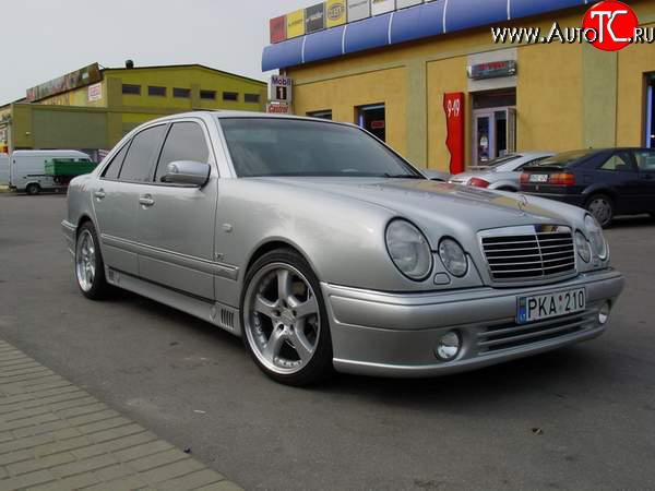 8 149 р. Передний бампер Lorinzer Mercedes-Benz E-Class W210 дорестайлинг универсал (1996-1999) (Дорестайлинг, Неокрашенный)  с доставкой в г. Омск