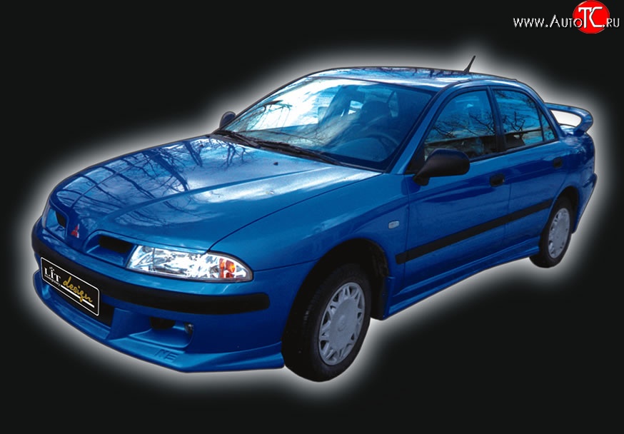 4 149 р. Накладка переднего бампера GT Dynamics Mitsubishi Carisma (1999-2004) (Неокрашенная)  с доставкой в г. Омск