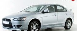 3 599 р. Накладка переднего бампера Elegance Mitsubishi Lancer 10 седан рестайлинг (2011-2017) (Неокрашенная)  с доставкой в г. Омск. Увеличить фотографию 4